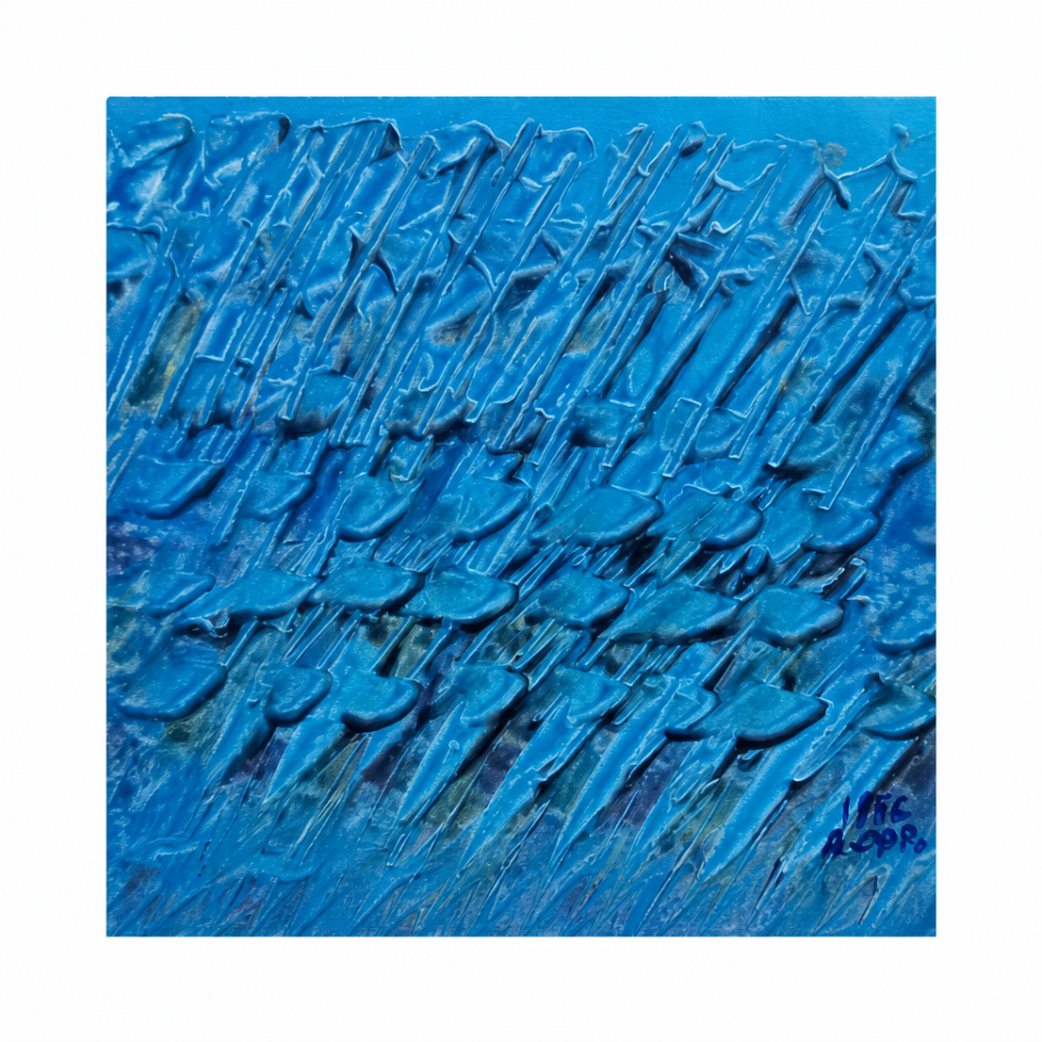 ASO-0025, Denominazione catalografica dell’Archivio: Pioggia blu, Augusto Salvatore Oppo