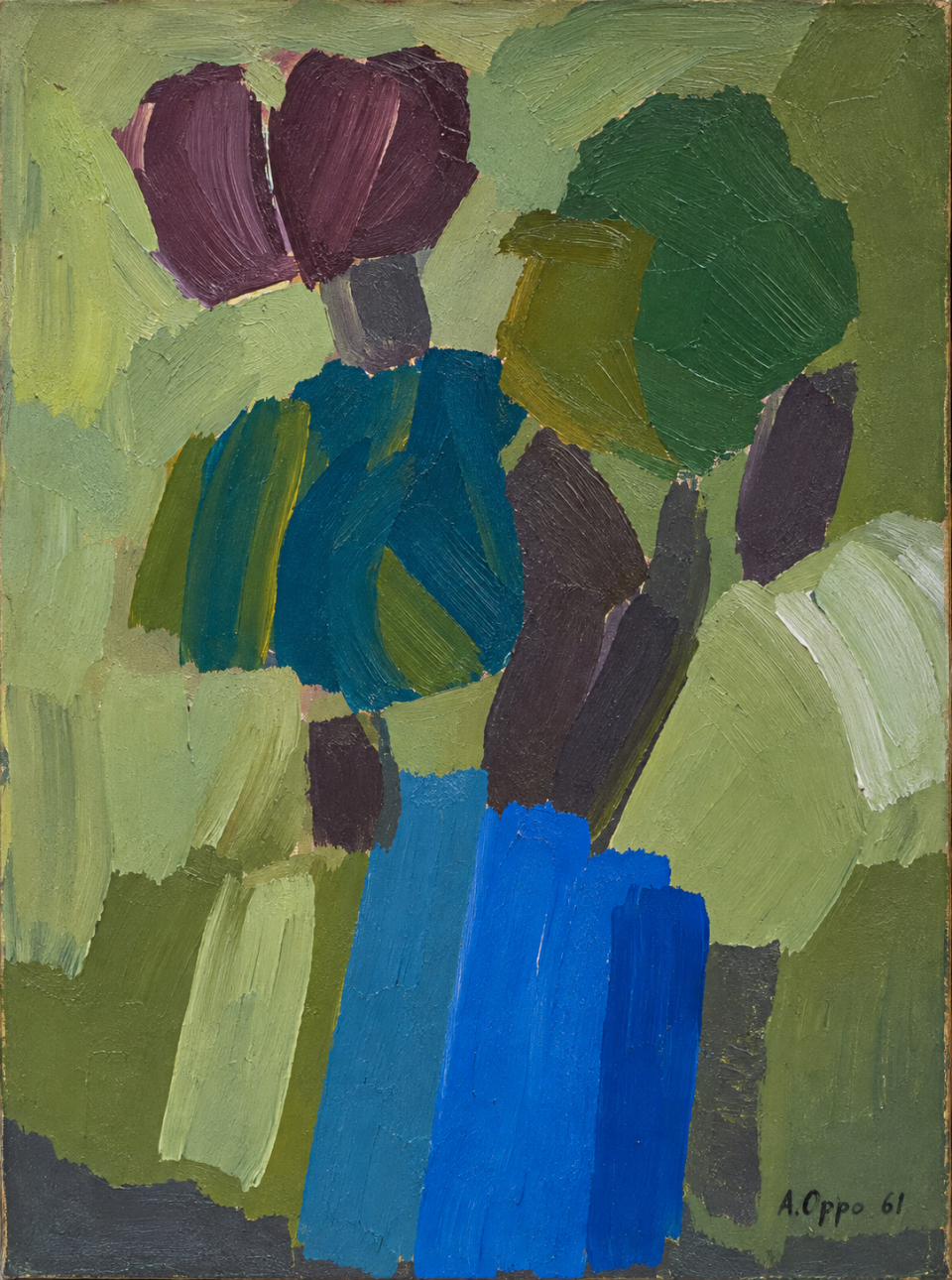ASO-0584, Senza titolo (composizione con vaso blu), Augusto Salvatore Oppo