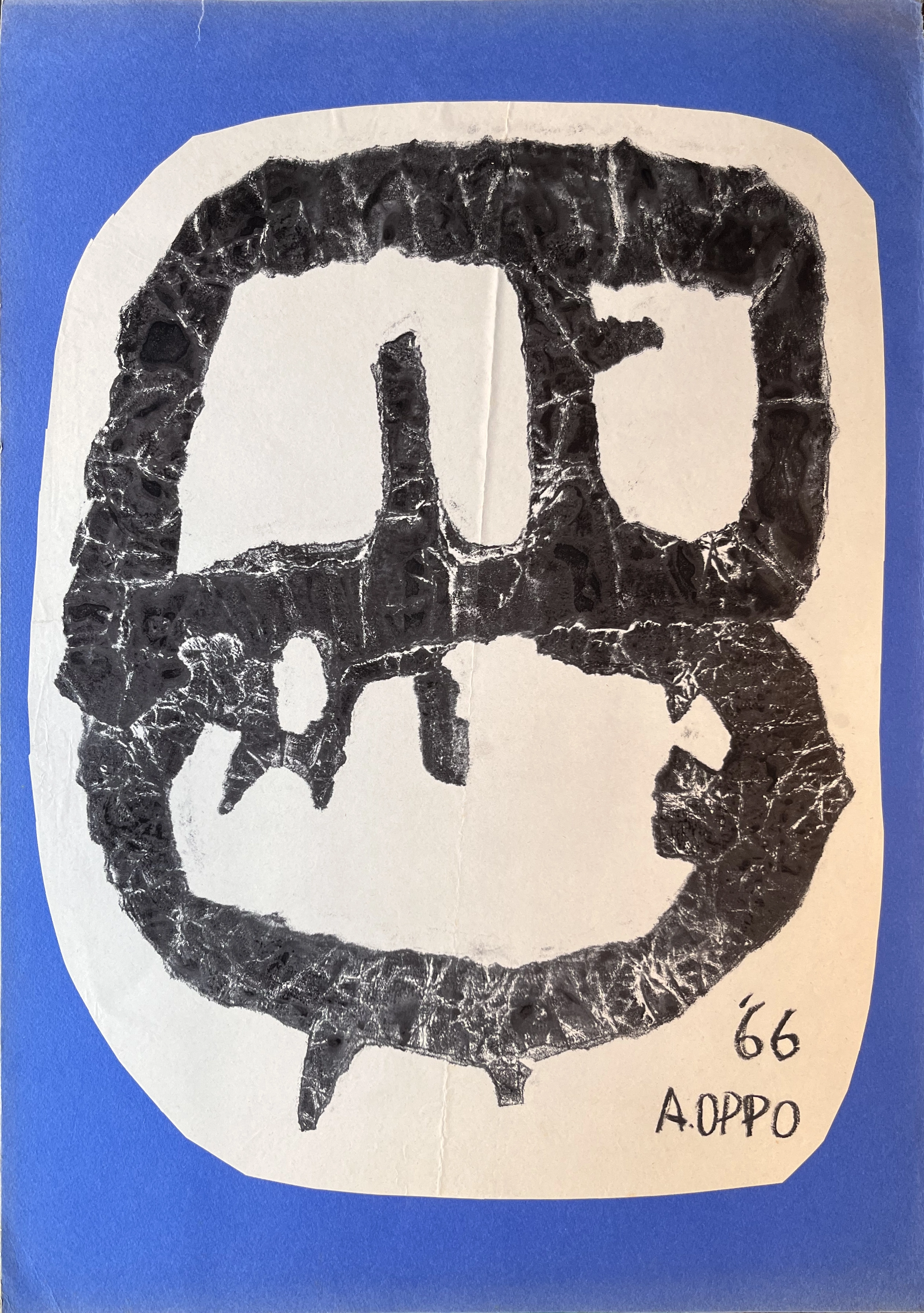 ASO-0101, Denominazione catalografica dell’Archivio: Maschera blu, Augusto Salvatore Oppo