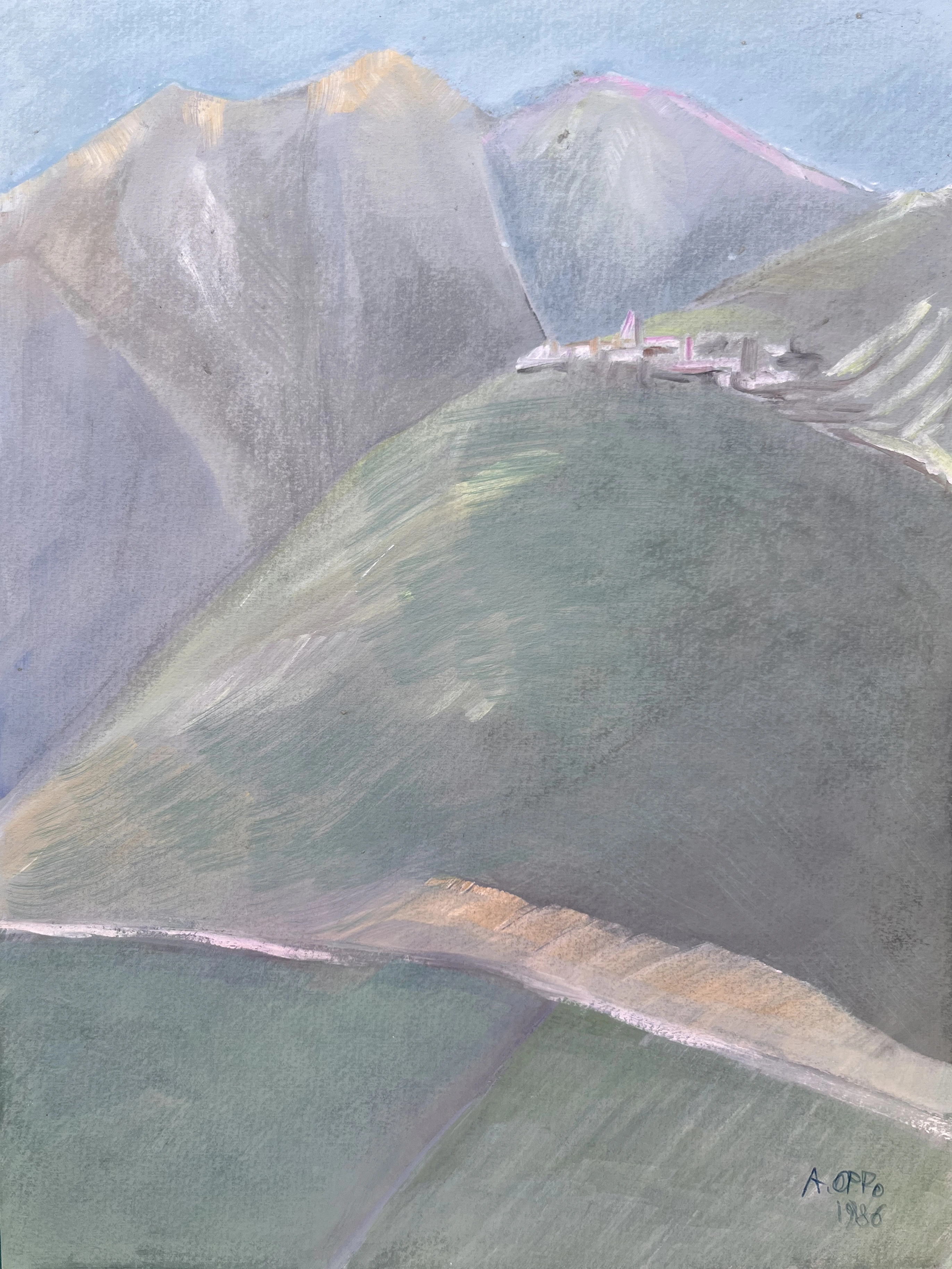 ASO-0325, Denominazione catalografica dell’Archivio: La strada nella montagna, Augusto Salvatore Oppo