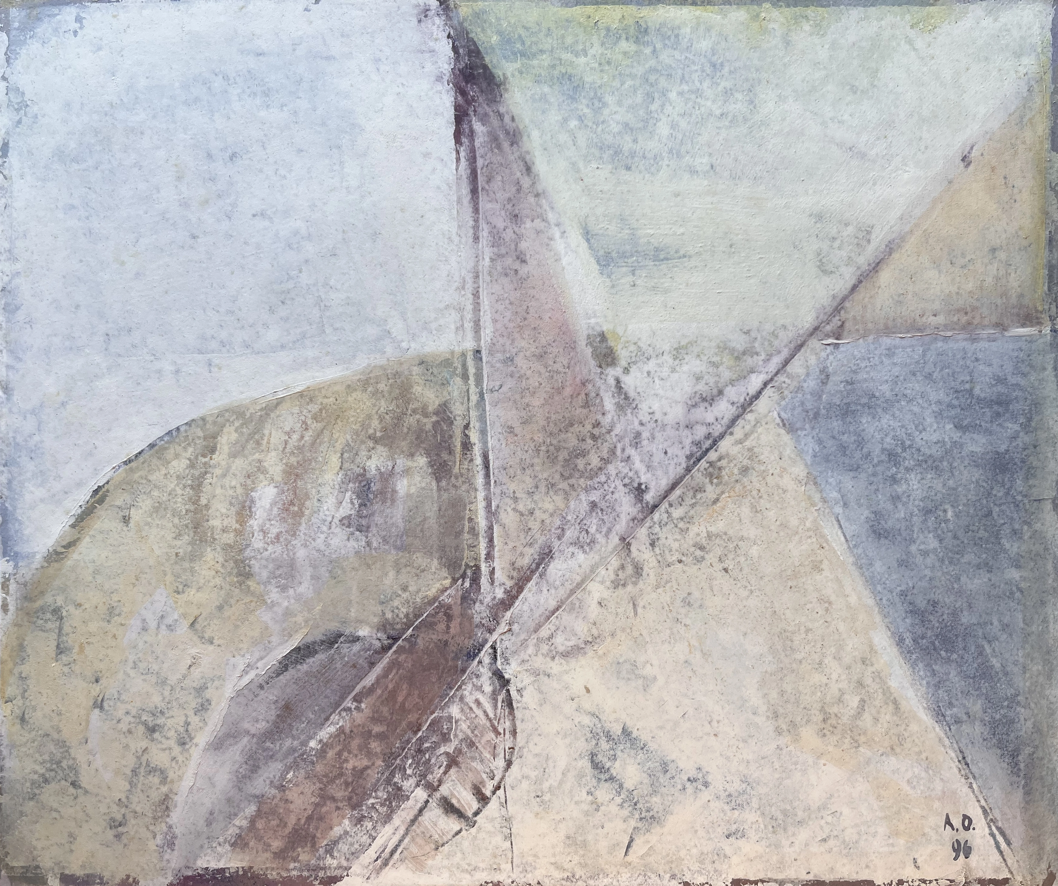 Opera ASO-0497, Architettura del silenzio, Augusto Salvatore Oppo, 43 x 36 cm