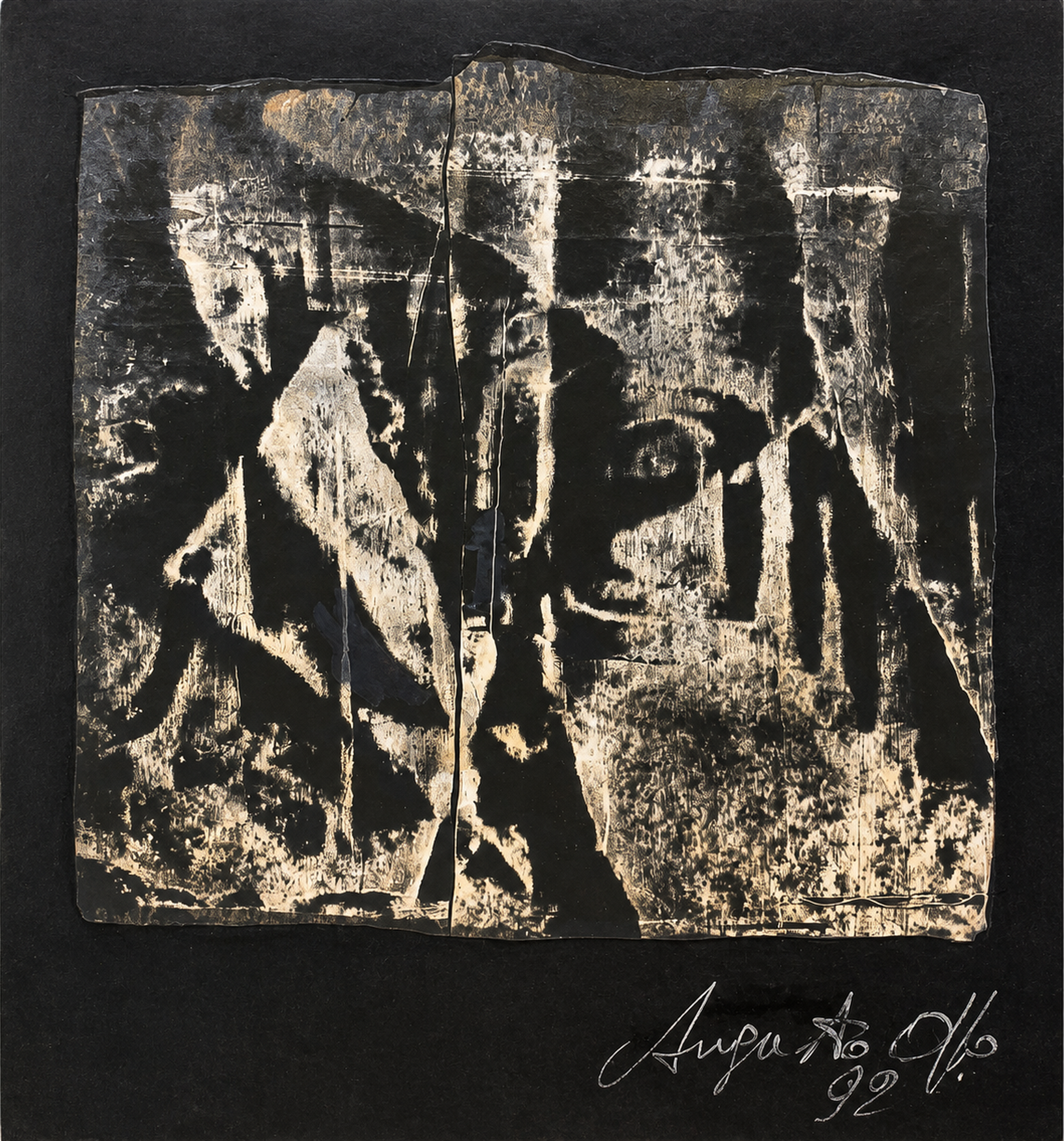Opera ASO-0527, Ombra impressa II, Augusto Salvatore Oppo, 29 x 35 cm